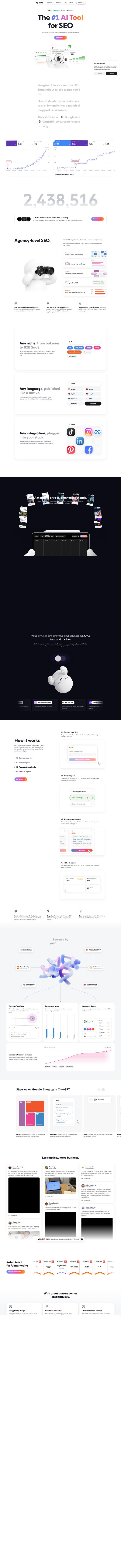Holo landing page