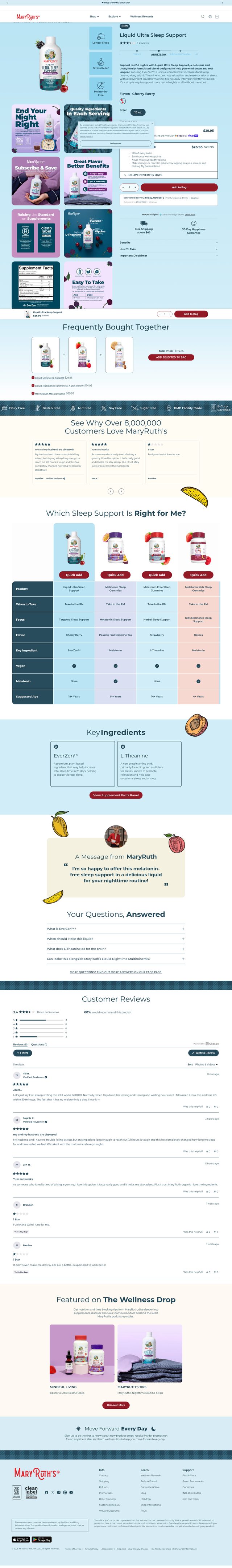 MaryRuth's landing page