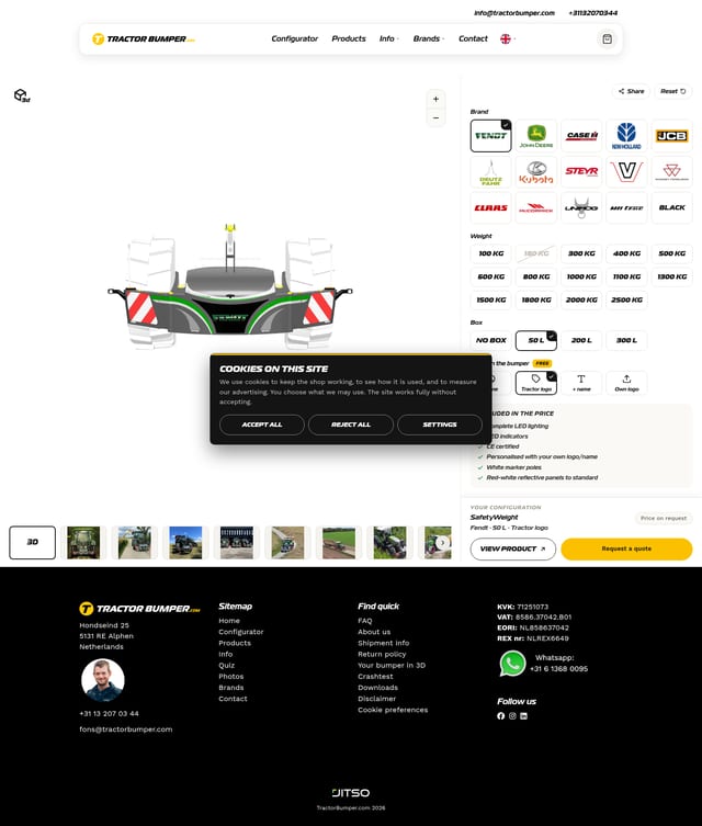 TractorBumper landing page
