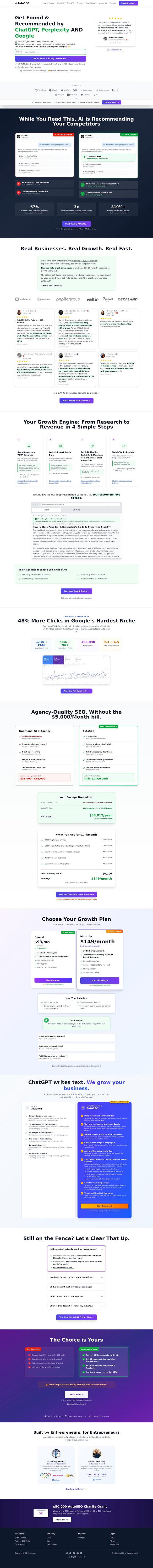 AutoSEO landing page
