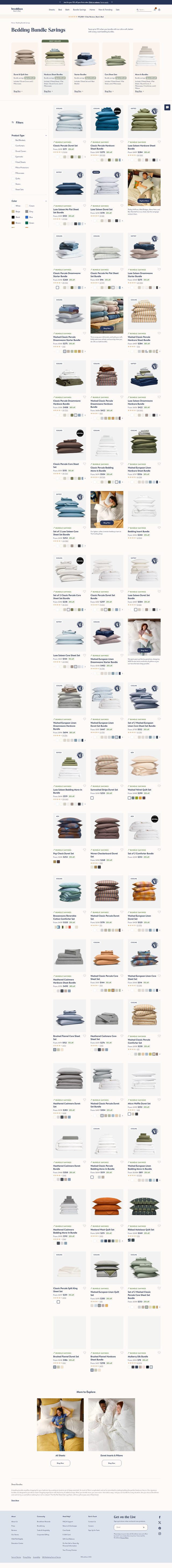 Brooklinen landing page