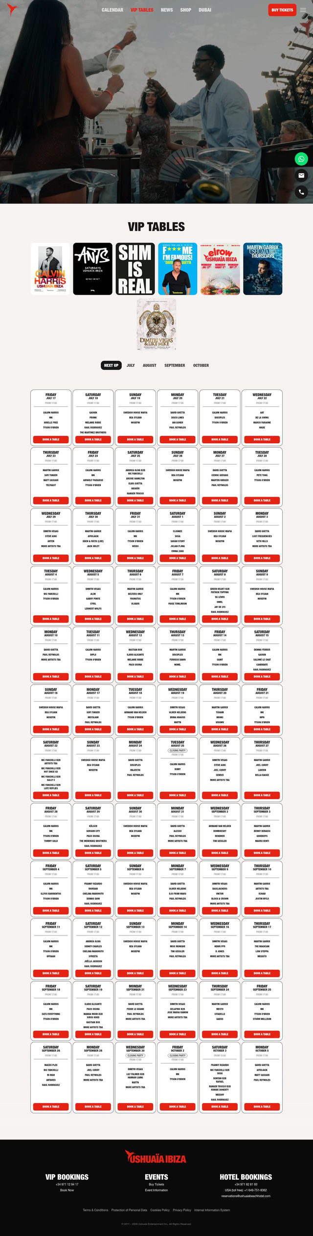 Ushuaia landing page