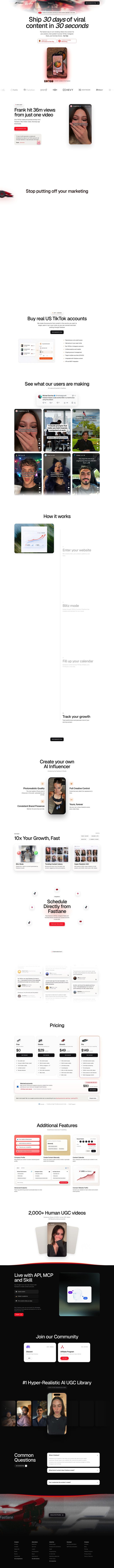 Fastlane landing page