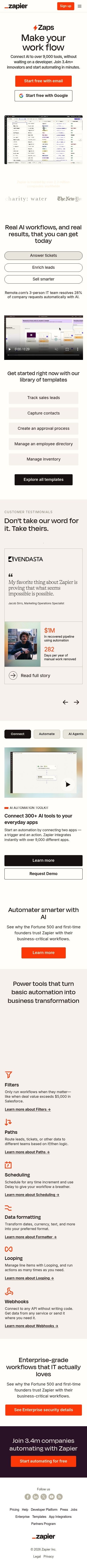 Zapier mobile