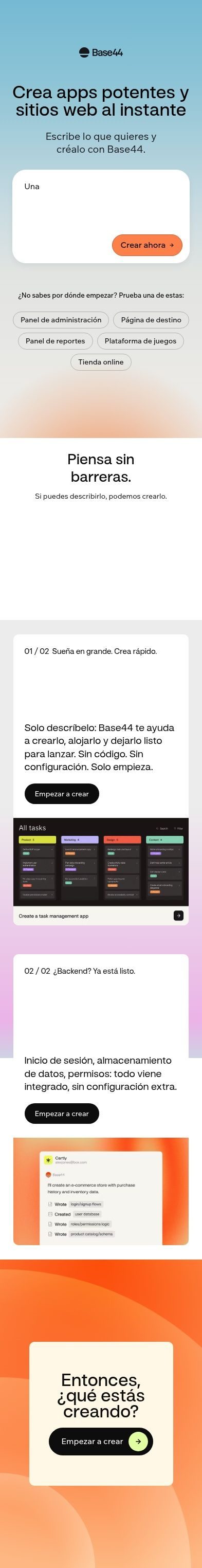 Base44 mobile
