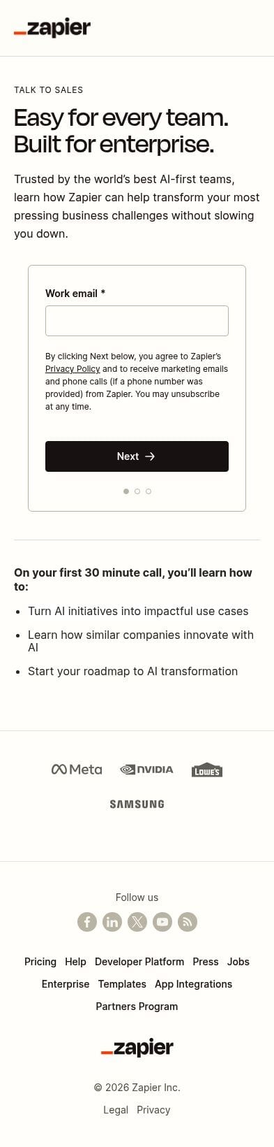 Zapier mobile