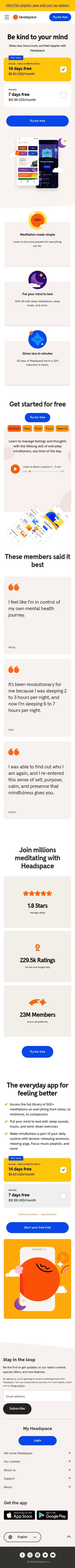 Headspace mobile