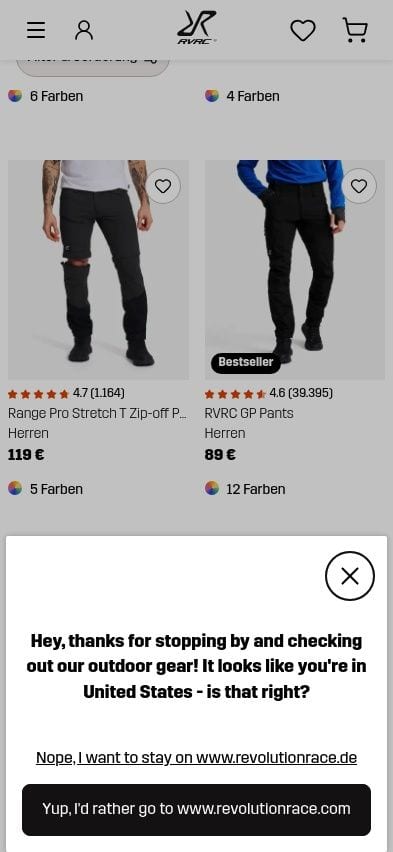 RevolutionRace mobile