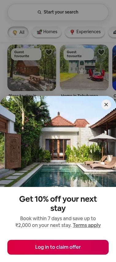 Airbnb mobile