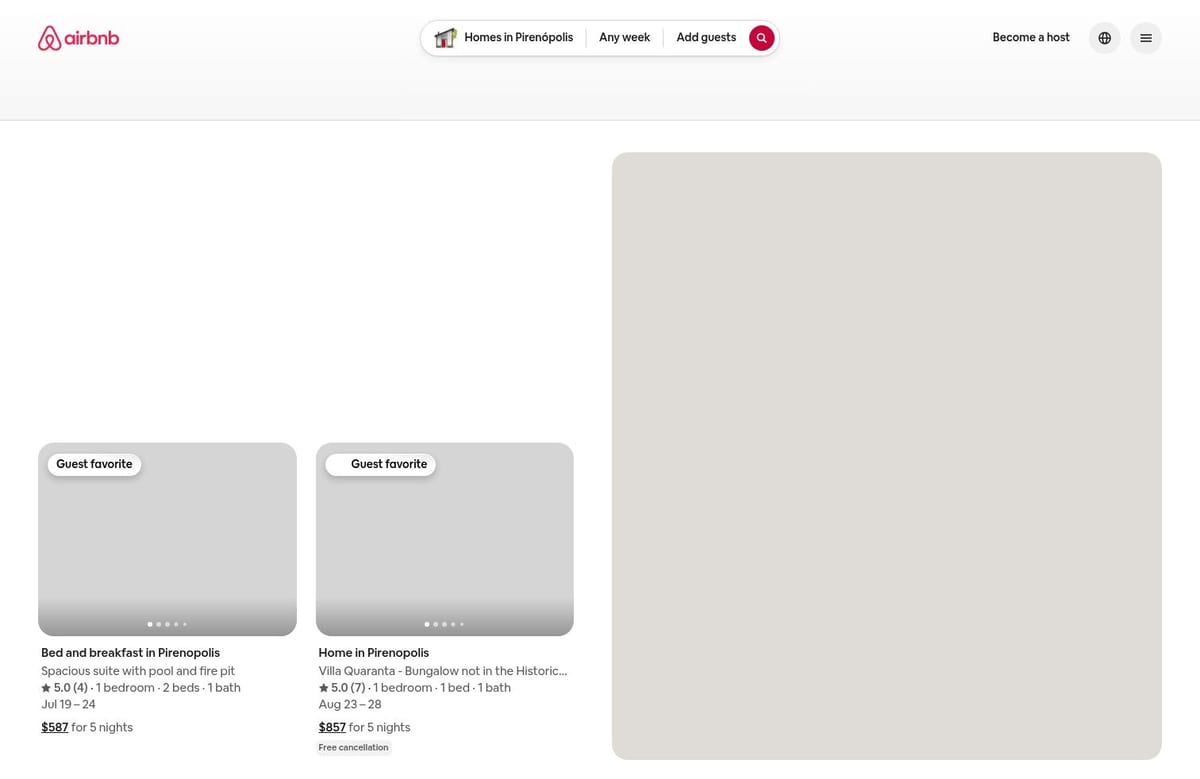Airbnb desktop