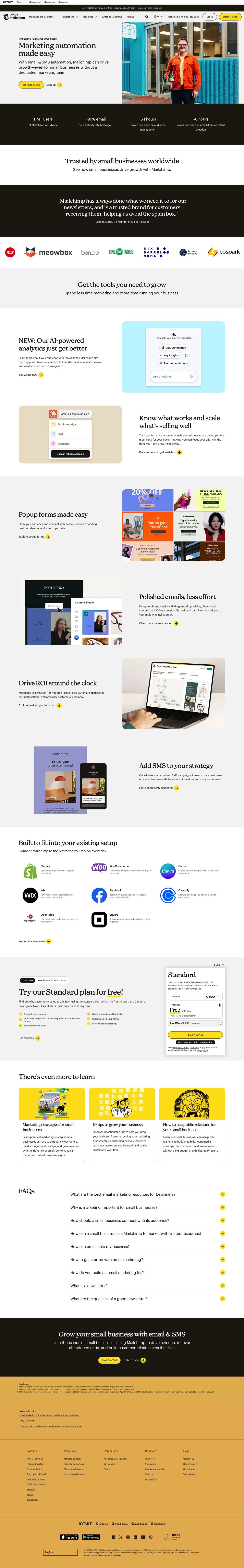 Intuit Mailchimp desktop