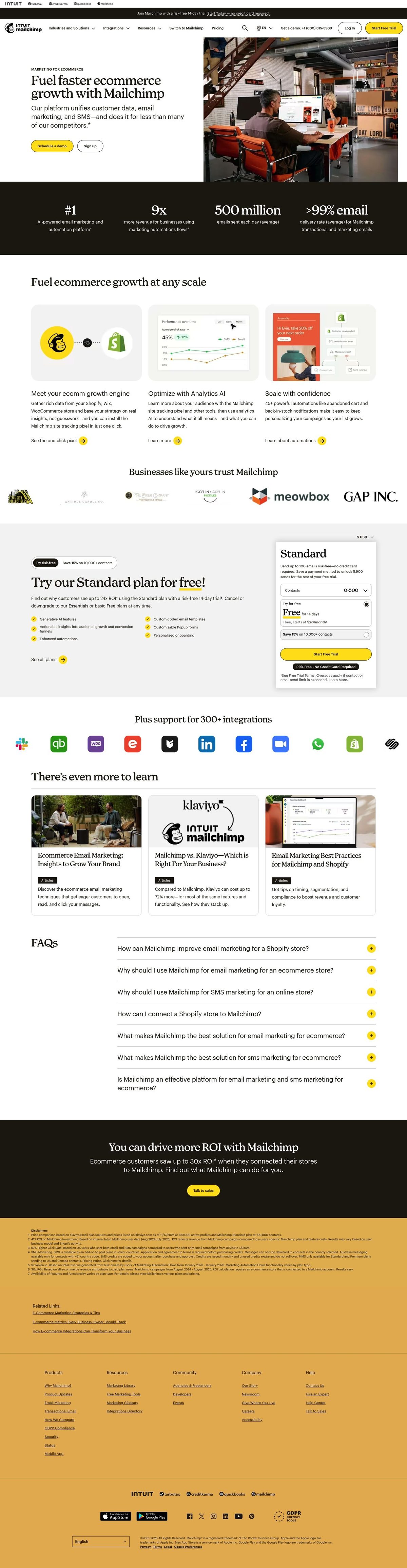 Intuit Mailchimp desktop