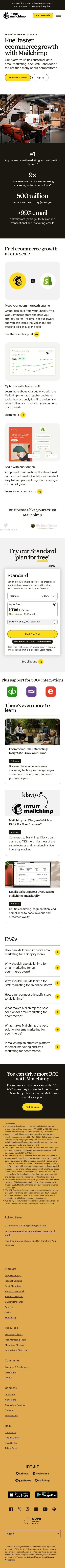 Intuit Mailchimp mobile