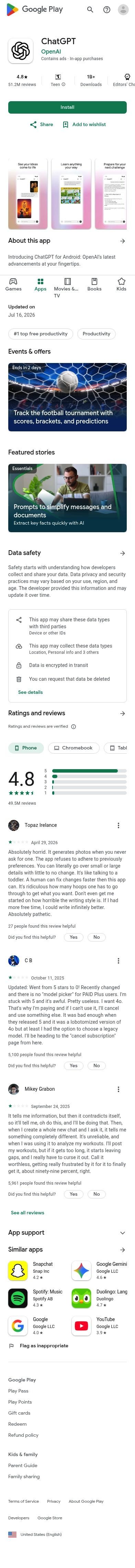 ChatGPT mobile
