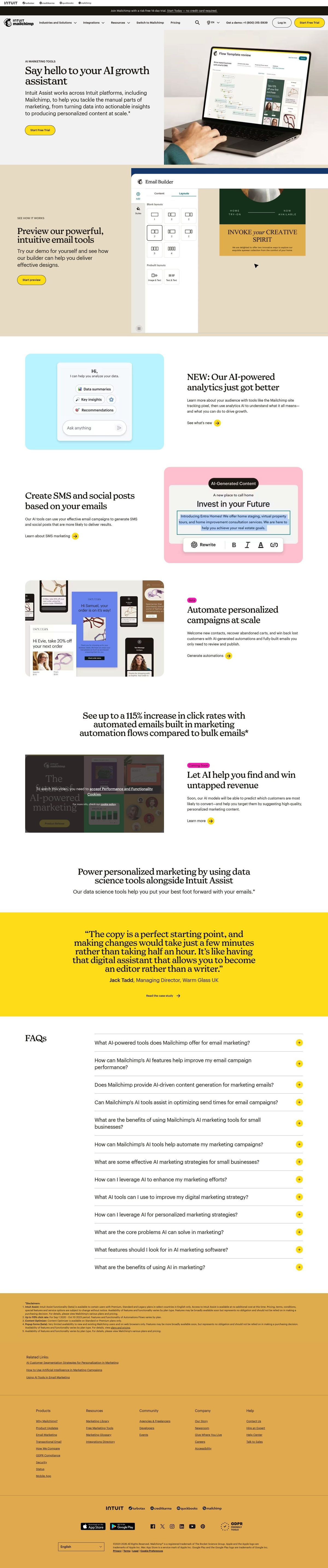 Intuit Mailchimp desktop