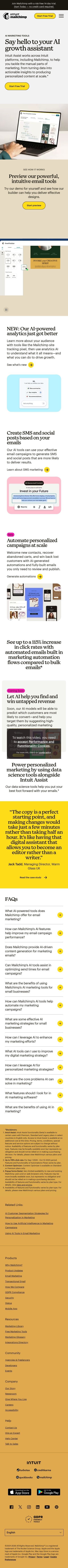 Intuit Mailchimp mobile