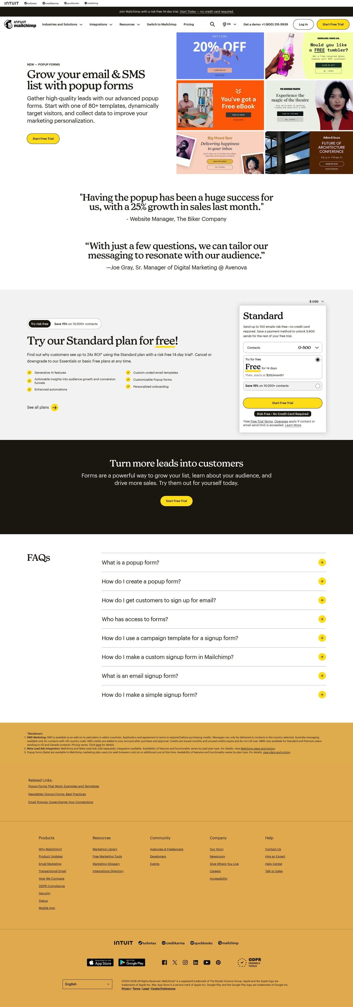 Intuit Mailchimp desktop