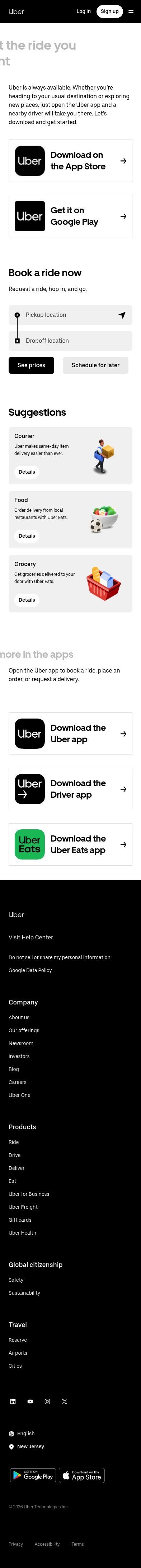 Uber mobile