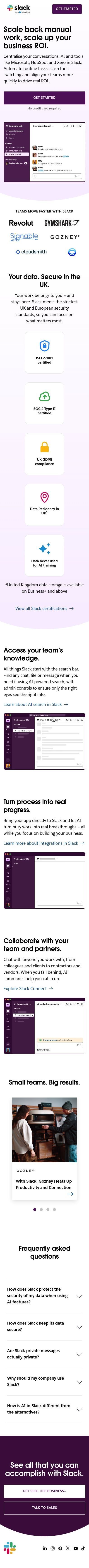 Slack mobile