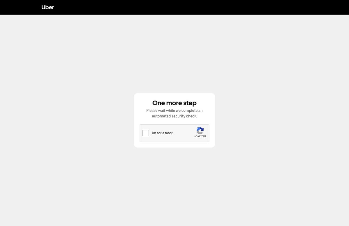 Uber desktop