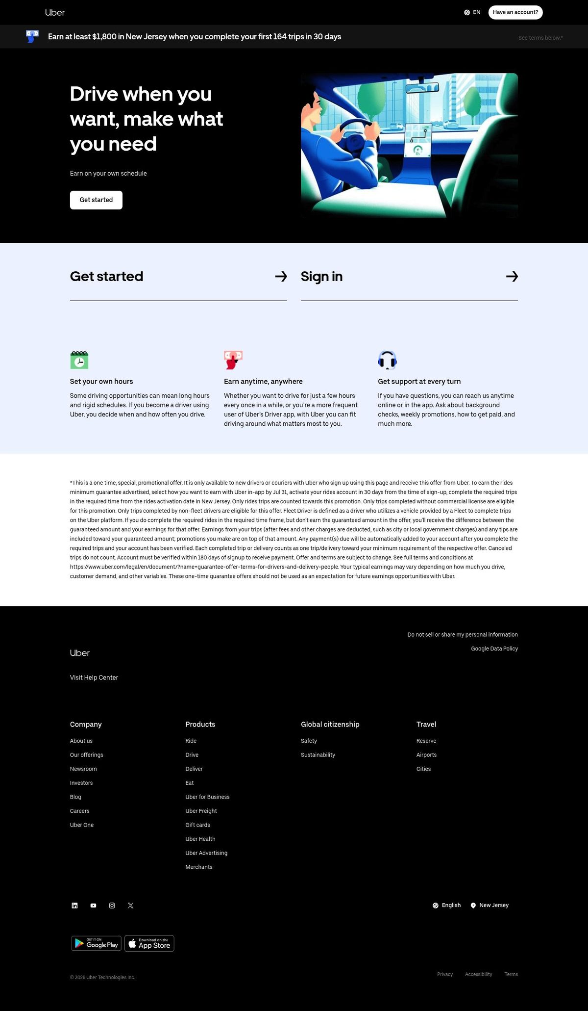 Uber desktop