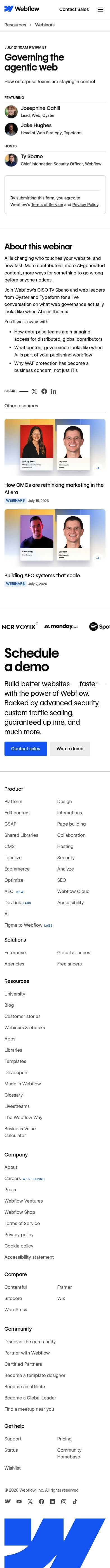 Webflow mobile