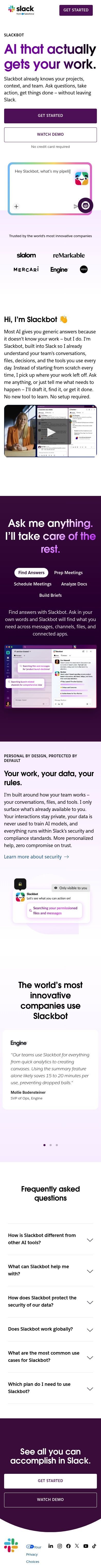 Slack mobile
