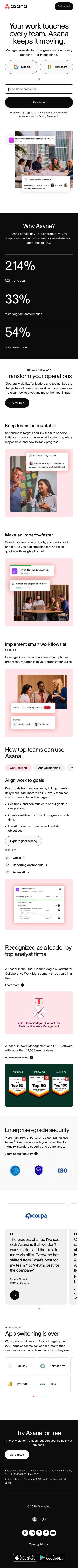 Asana mobile