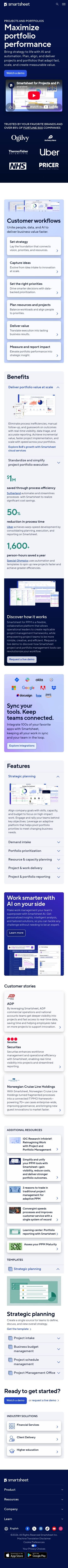 Smartsheet mobile