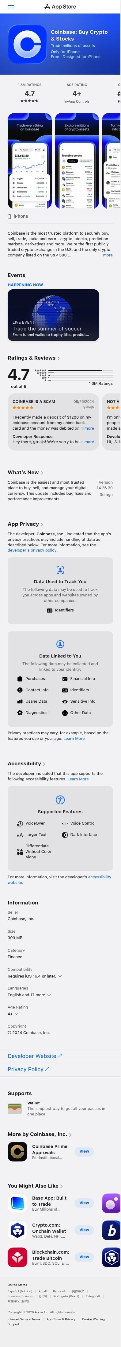 Coinbase mobile