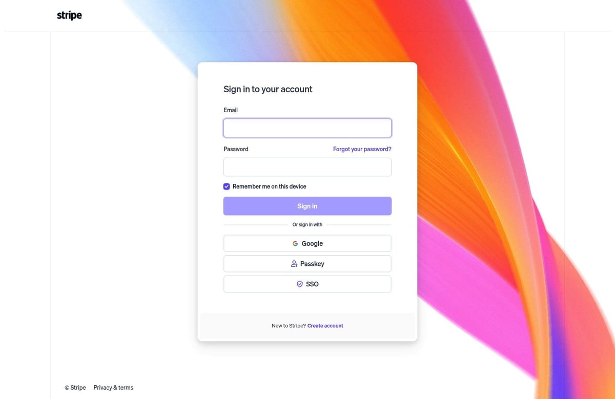 Stripe desktop