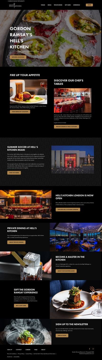Gordon Ramsay Restaurants desktop