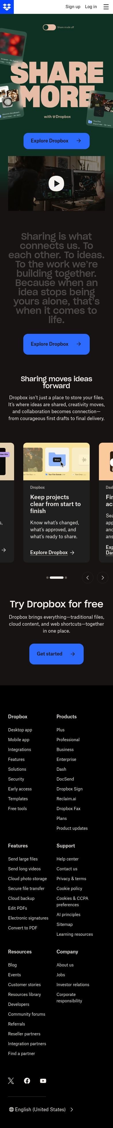 Dropbox mobile