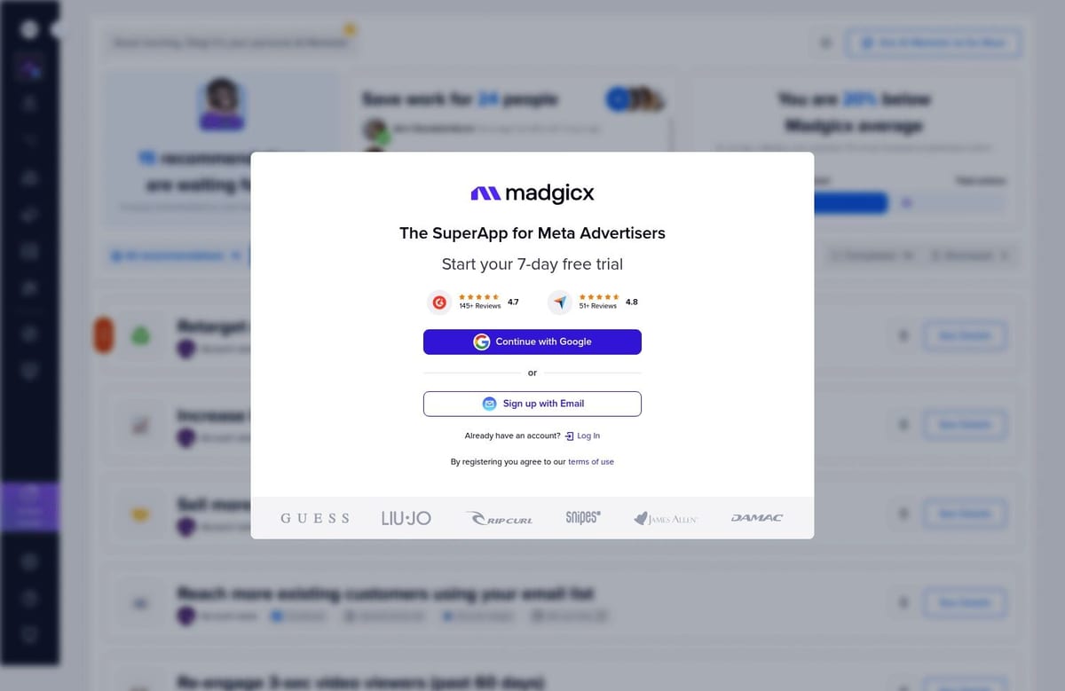 madgicx.com desktop