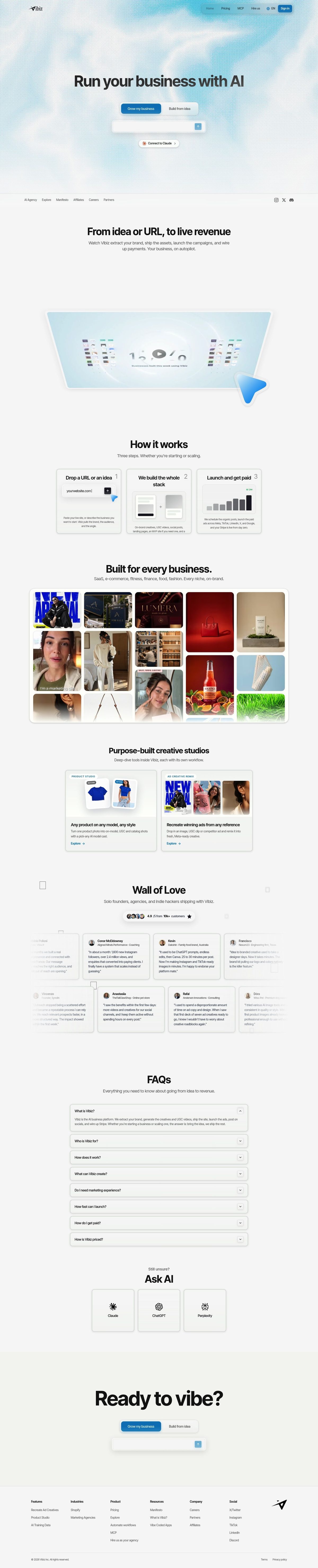 Vibiz desktop