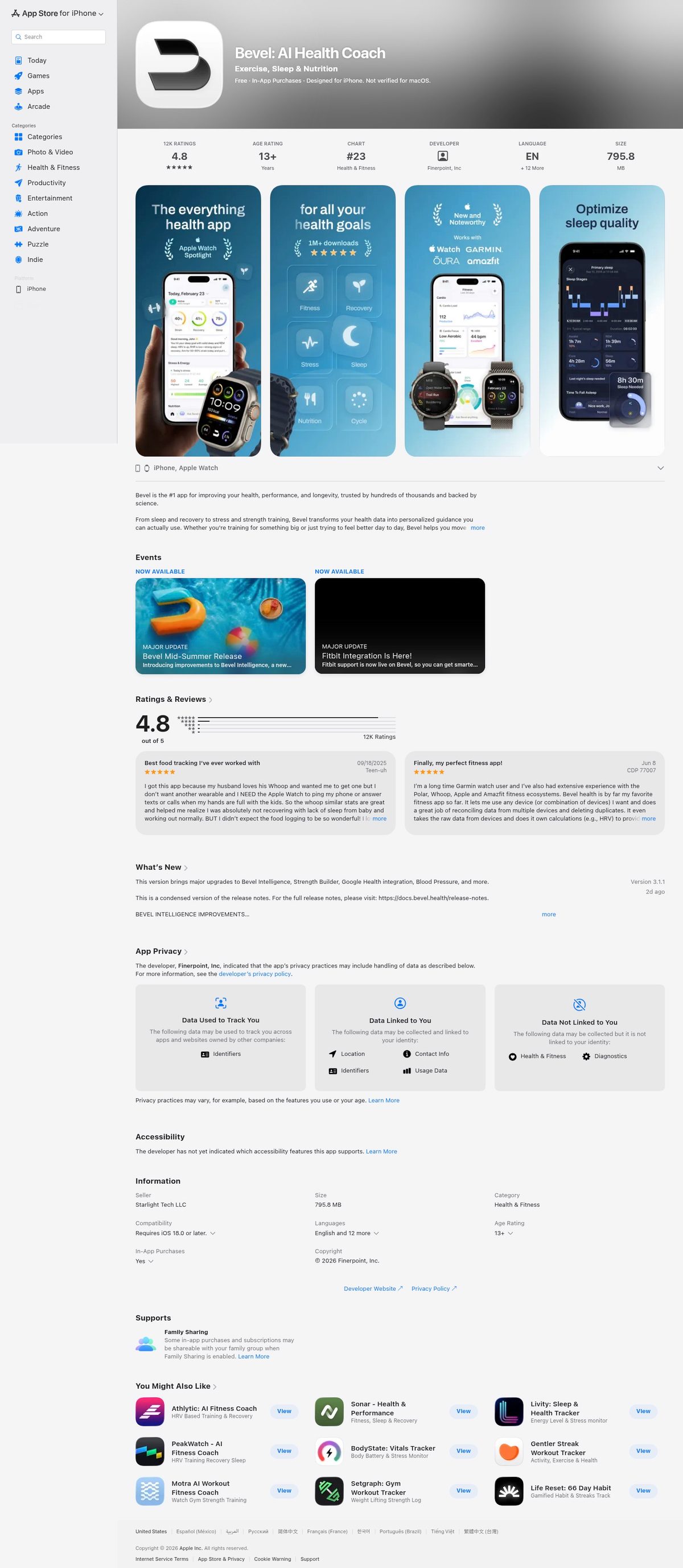 Bevel App desktop