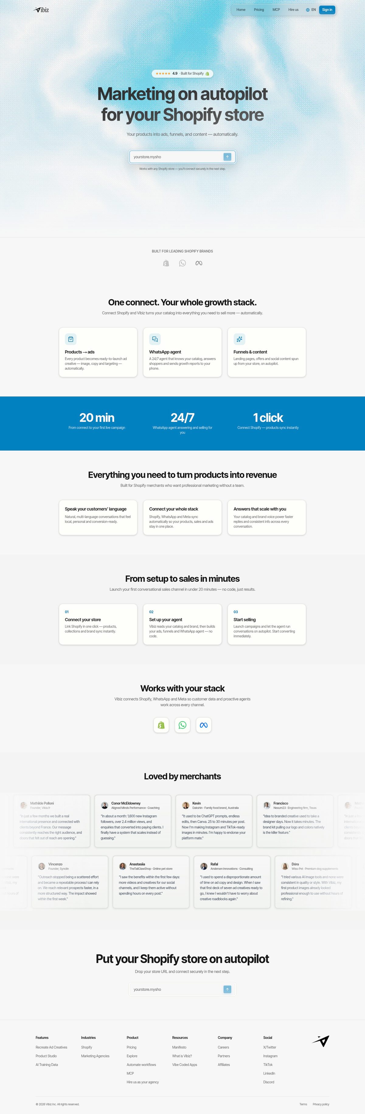Vibiz desktop