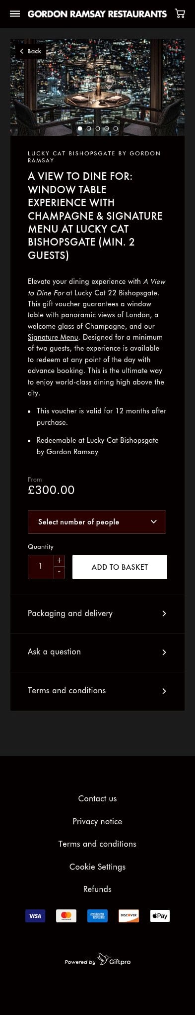 Gordon Ramsay Restaurants mobile
