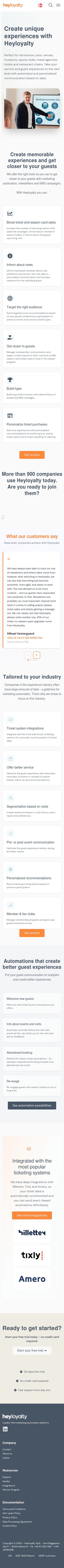 Heyloyalty mobile