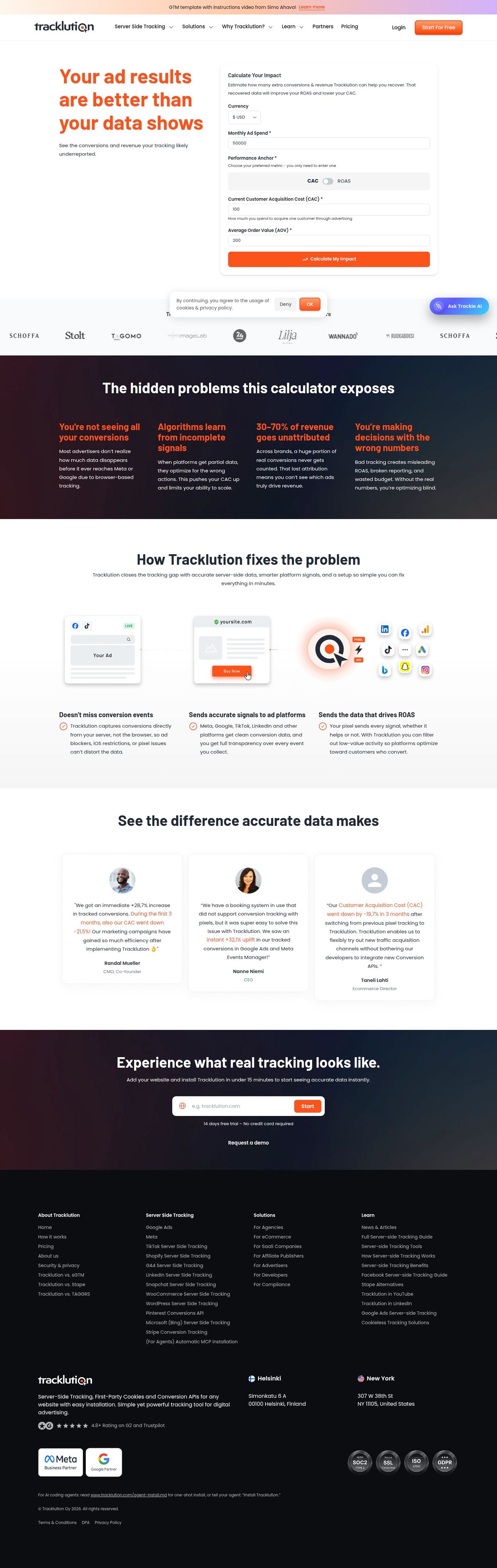 Tracklution desktop