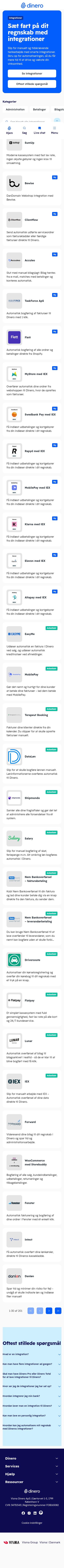 Dinero - Regnskabsprogram mobile