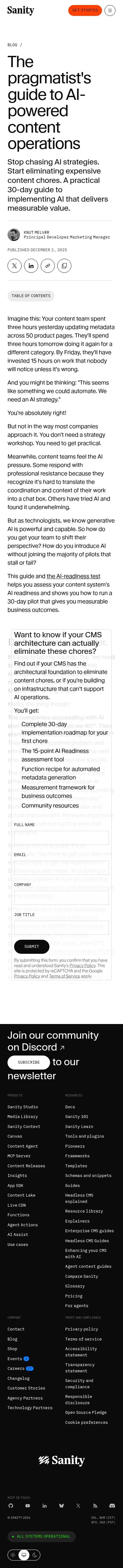 Sanity.io mobile