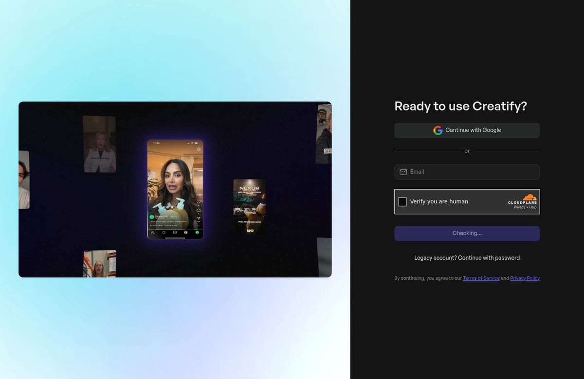 Creatify AI desktop
