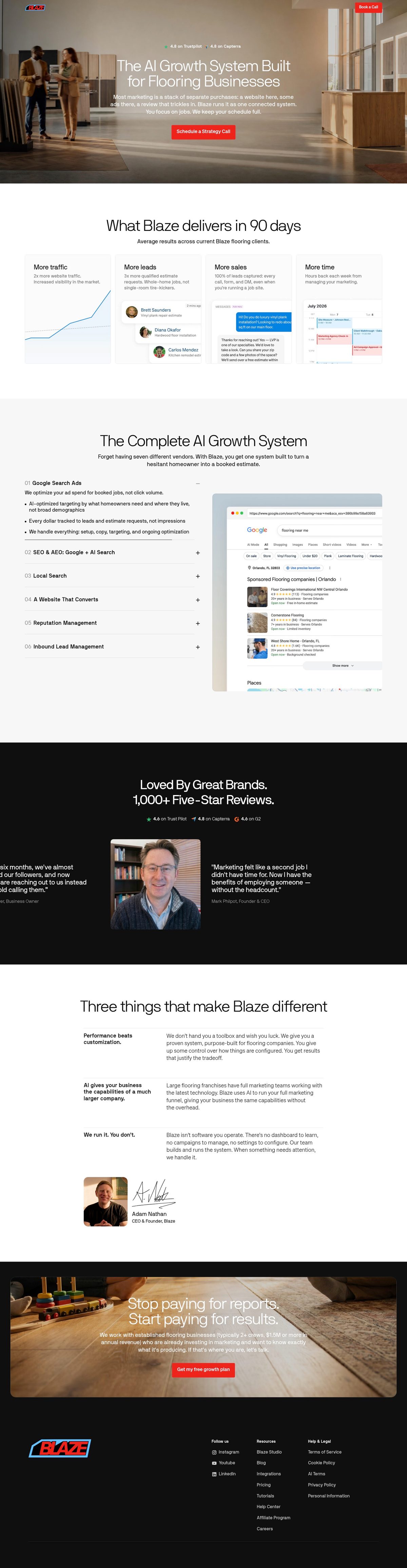 Blaze - AI for Marketing desktop