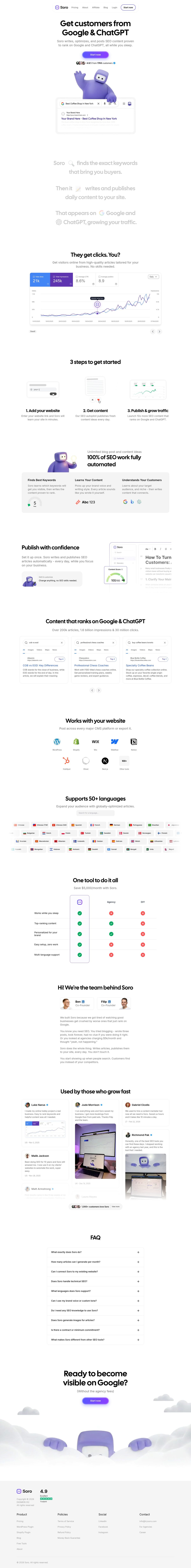Soro SEO desktop