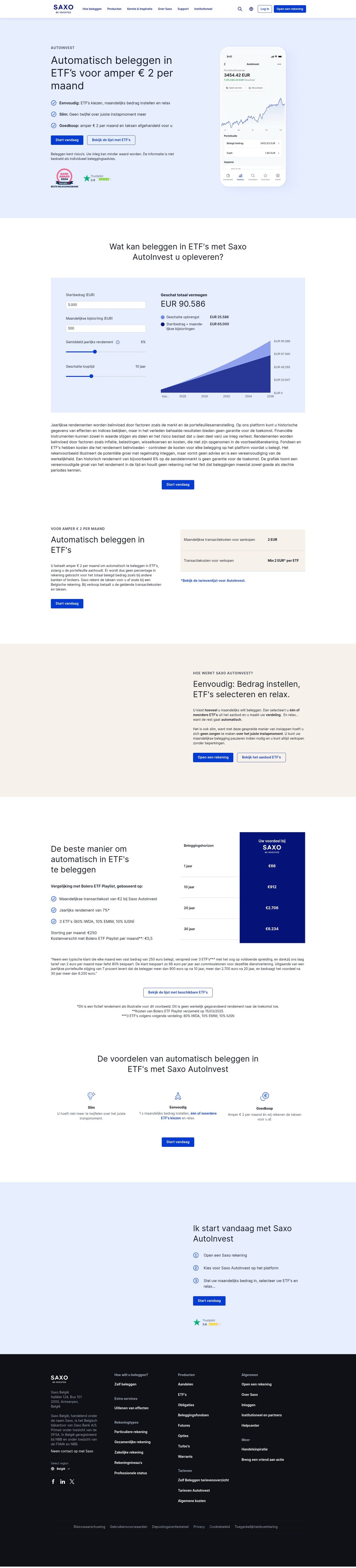 Saxo Bank Nederland desktop