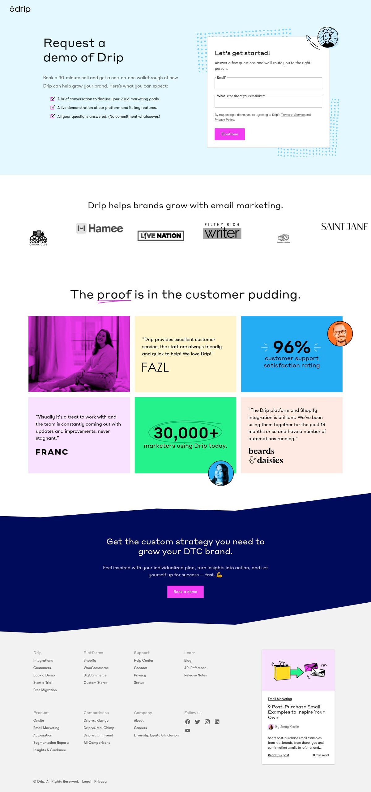 Drip Email Marketing for Ecommerce desktop
