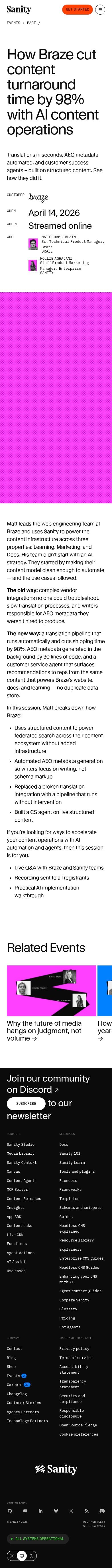 Sanity.io mobile