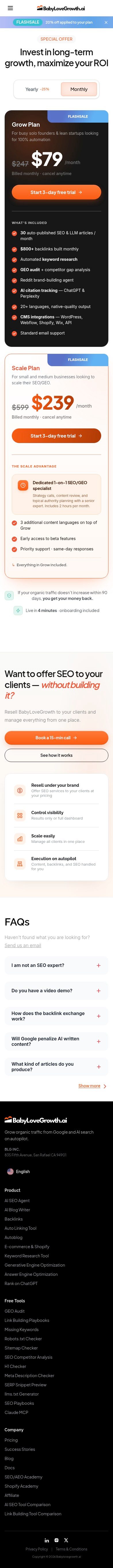 Babylovegrowth mobile
