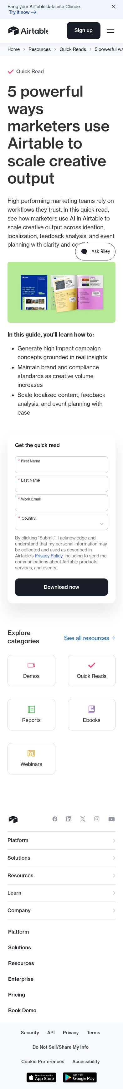 Airtable mobile